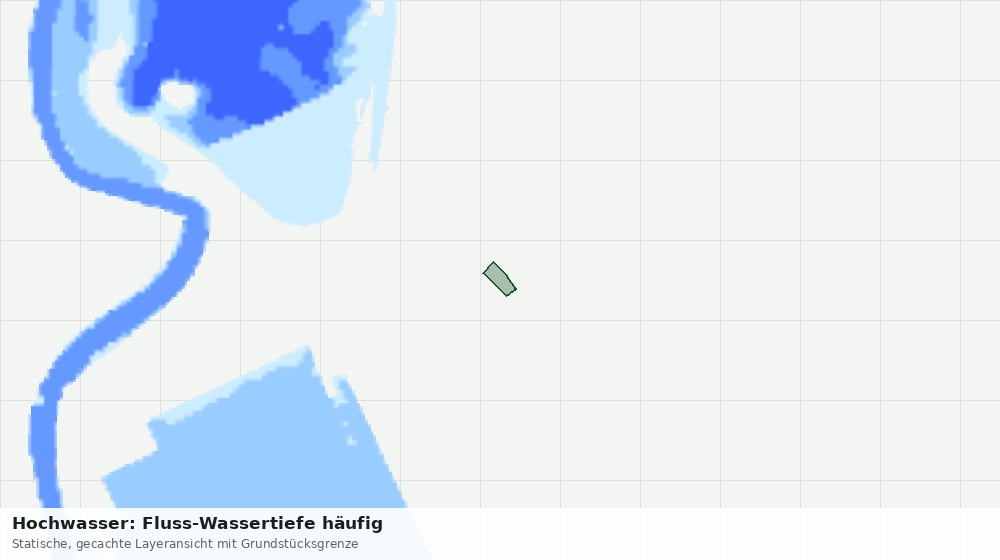 Statische Kartenansicht: Hochwasser: Fluss-Wassertiefe häufig