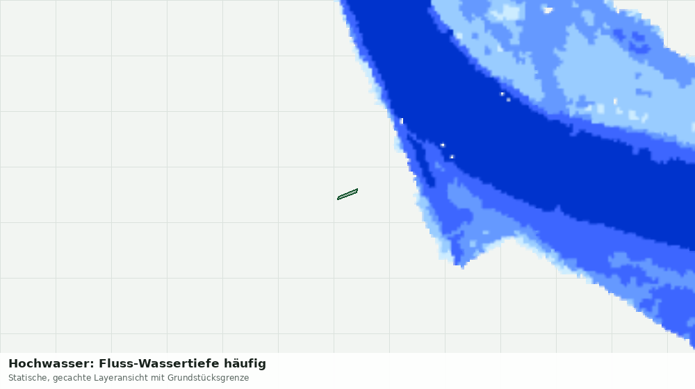 Statische Kartenansicht: Hochwasser: Fluss-Wassertiefe häufig