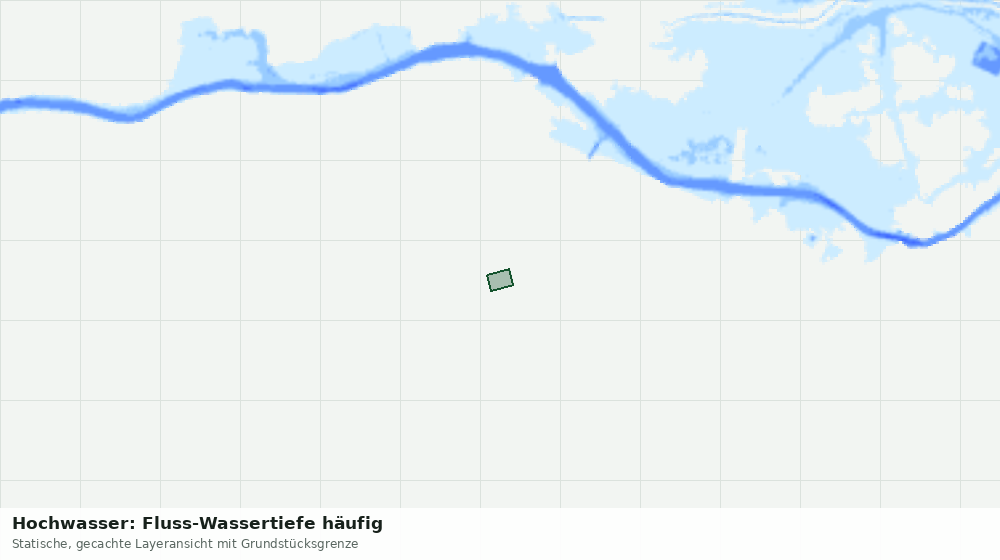 Statische Kartenansicht: Hochwasser: Fluss-Wassertiefe häufig