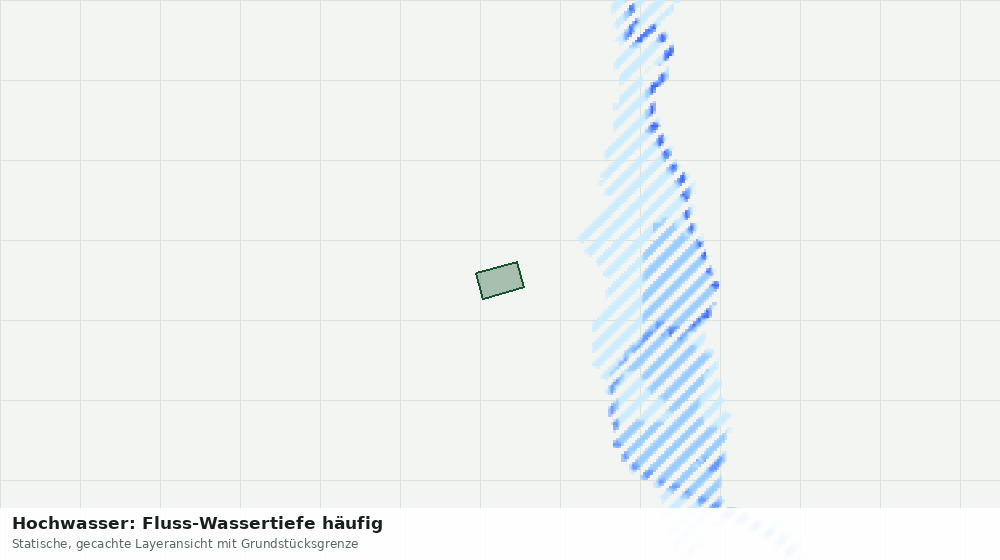 Statische Kartenansicht: Hochwasser: Fluss-Wassertiefe häufig