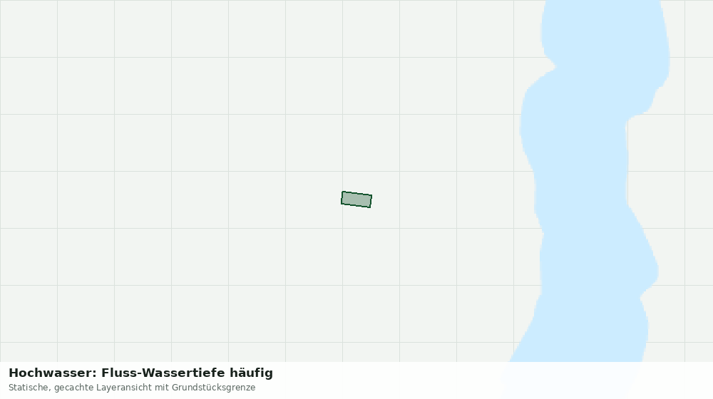 Statische Kartenansicht: Hochwasser: Fluss-Wassertiefe häufig