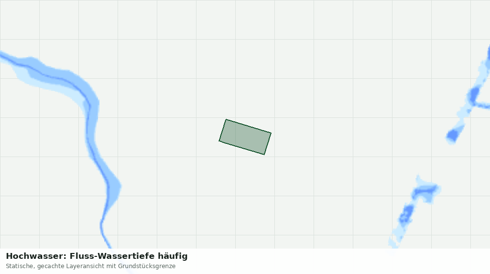 Statische Kartenansicht: Hochwasser: Fluss-Wassertiefe häufig