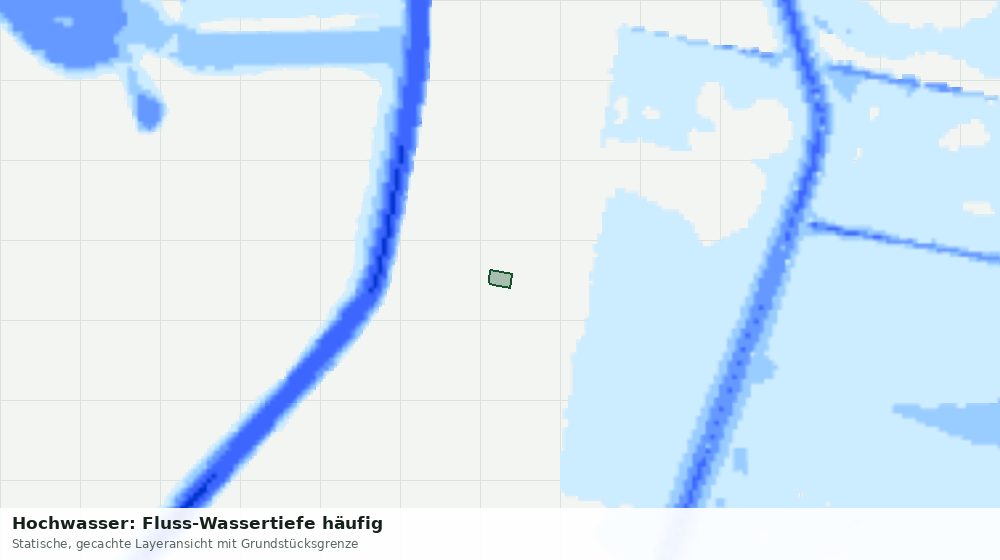 Statische Kartenansicht: Hochwasser: Fluss-Wassertiefe häufig