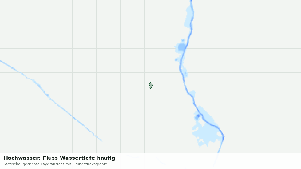 Statische Kartenansicht: Hochwasser: Fluss-Wassertiefe häufig