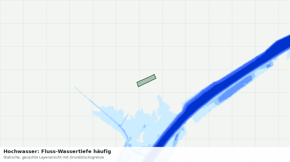 Statische Kartenansicht: Hochwasser: Fluss-Wassertiefe häufig