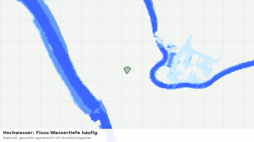 Statische Kartenansicht: Hochwasser: Fluss-Wassertiefe häufig