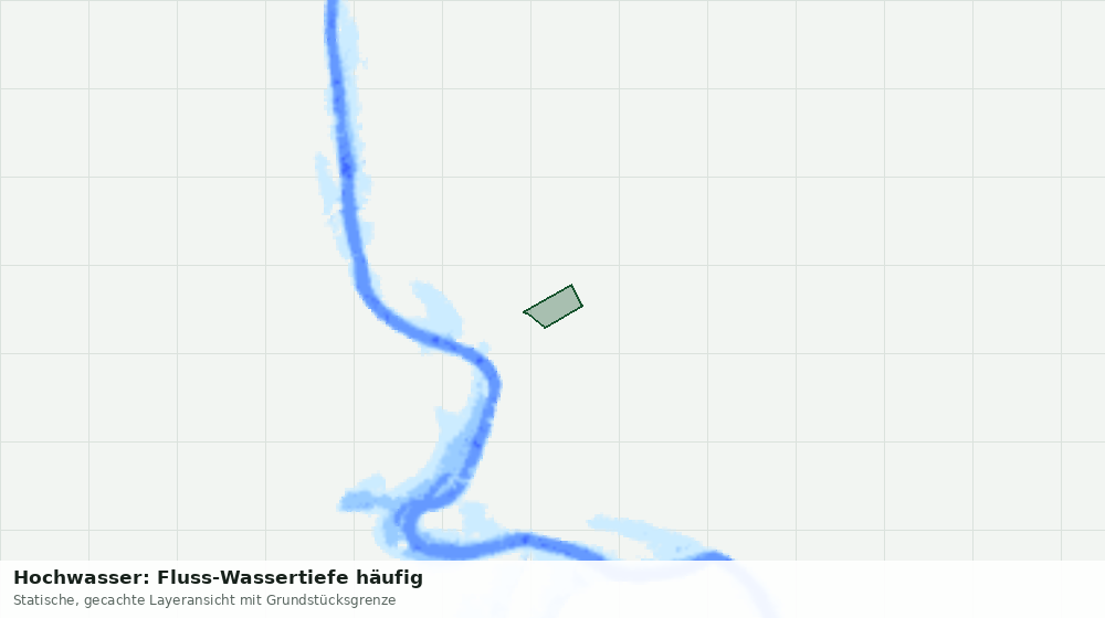 Statische Kartenansicht: Hochwasser: Fluss-Wassertiefe häufig