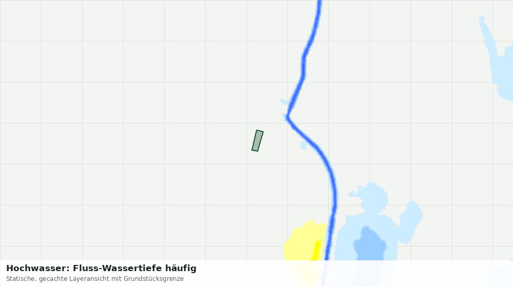 Statische Kartenansicht: Hochwasser: Fluss-Wassertiefe häufig