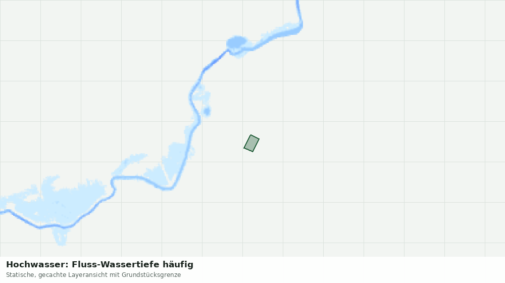 Statische Kartenansicht: Hochwasser: Fluss-Wassertiefe häufig
