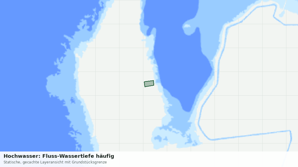 Statische Kartenansicht: Hochwasser: Fluss-Wassertiefe häufig