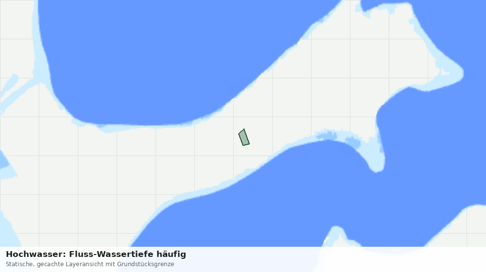 Statische Kartenansicht: Hochwasser: Fluss-Wassertiefe häufig