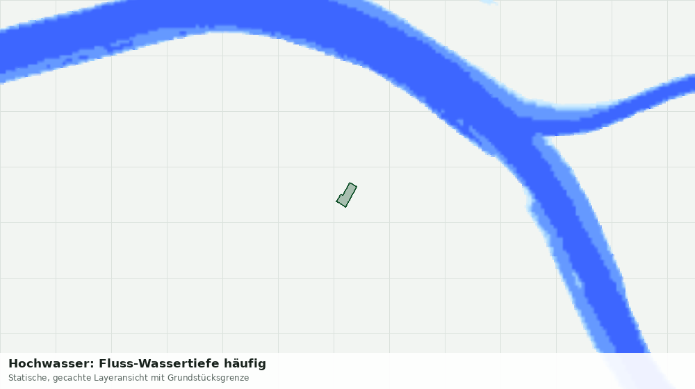 Statische Kartenansicht: Hochwasser: Fluss-Wassertiefe häufig