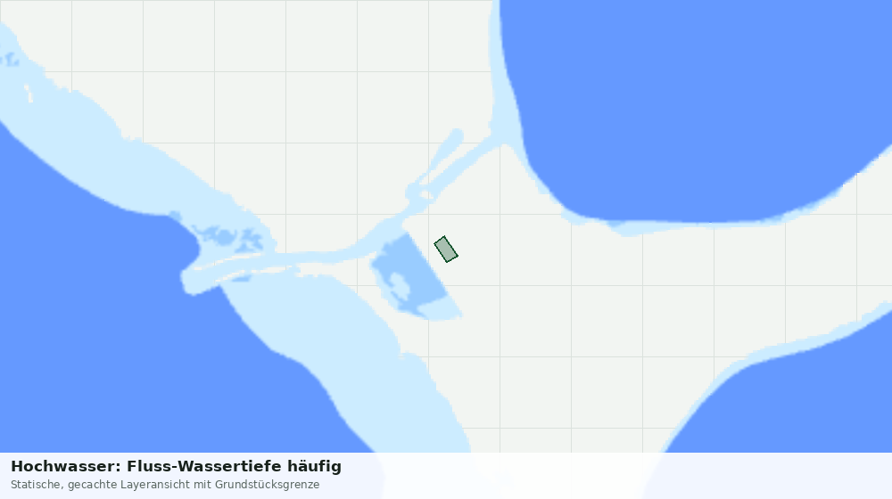 Statische Kartenansicht: Hochwasser: Fluss-Wassertiefe häufig