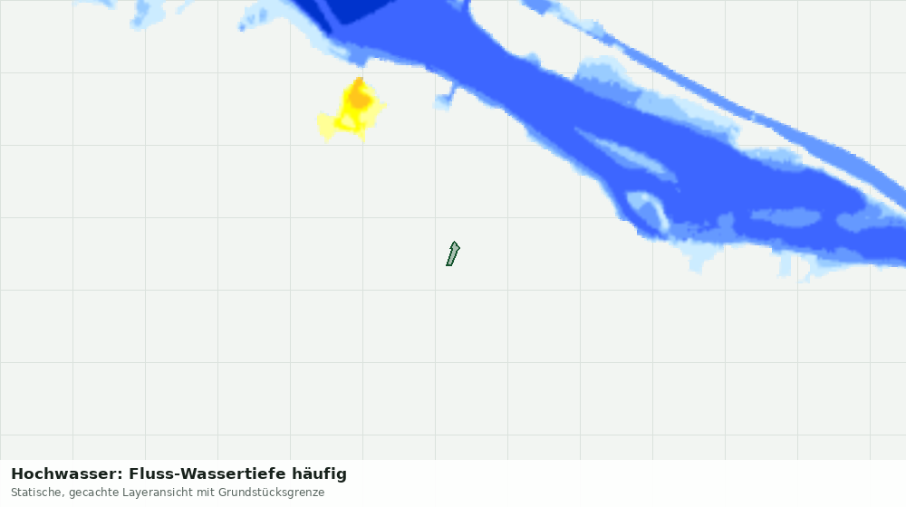 Statische Kartenansicht: Hochwasser: Fluss-Wassertiefe häufig