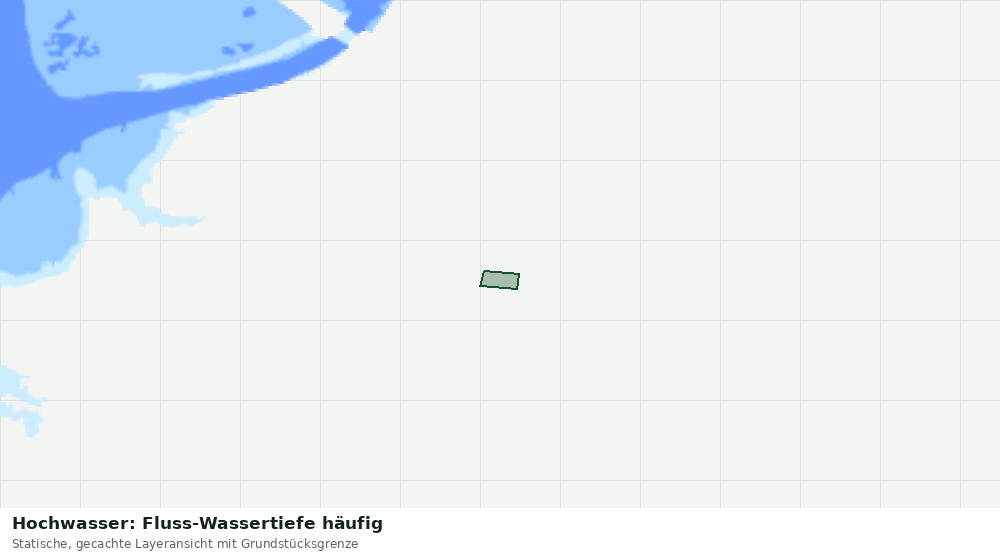 Statische Kartenansicht: Hochwasser: Fluss-Wassertiefe häufig