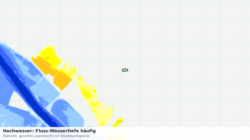 Statische Kartenansicht: Hochwasser: Fluss-Wassertiefe häufig