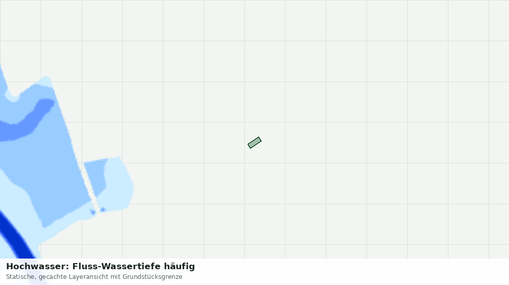 Statische Kartenansicht: Hochwasser: Fluss-Wassertiefe häufig
