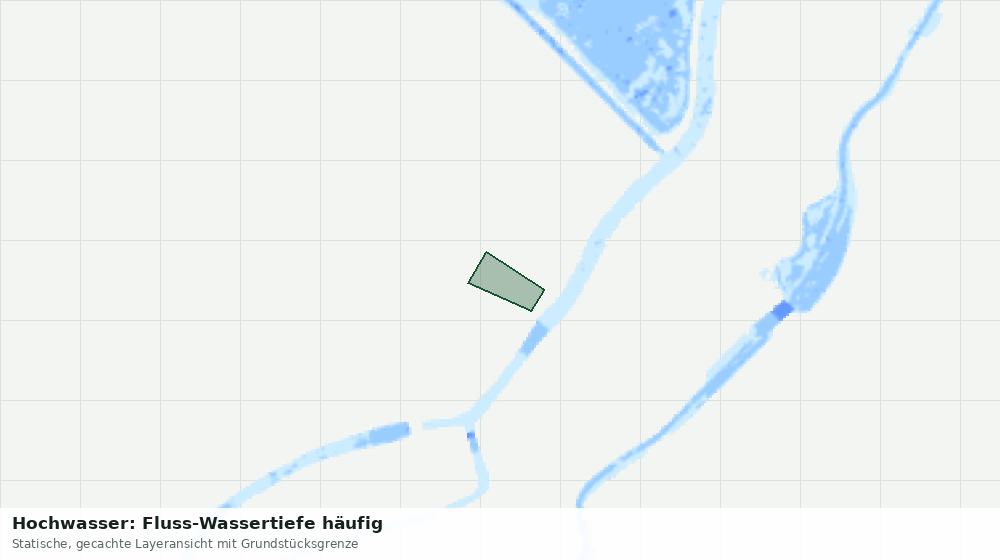 Statische Kartenansicht: Hochwasser: Fluss-Wassertiefe häufig