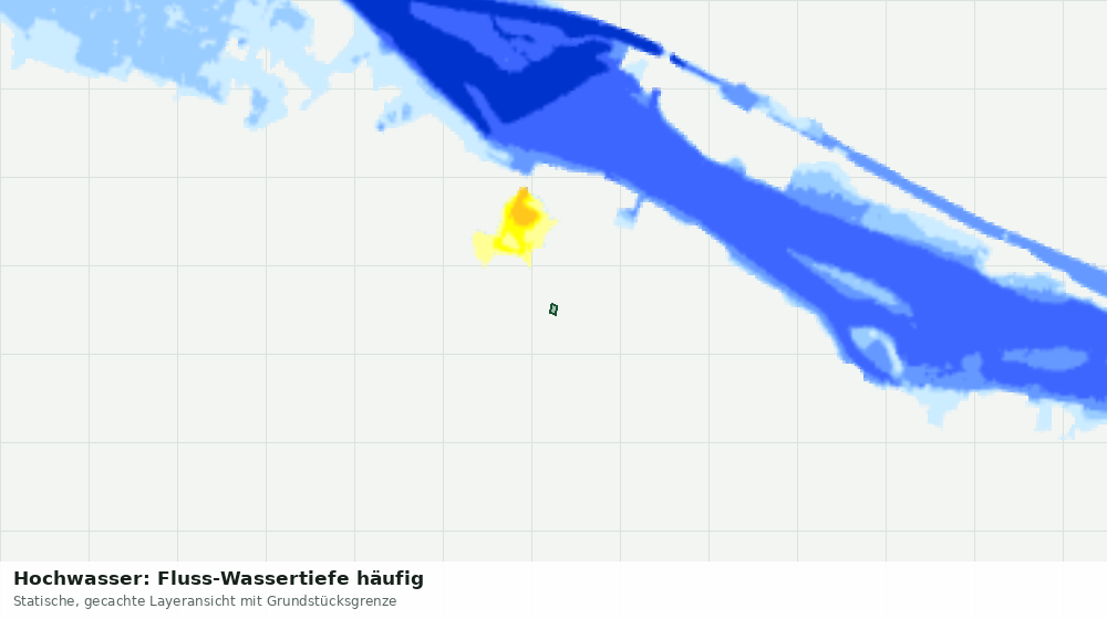 Statische Kartenansicht: Hochwasser: Fluss-Wassertiefe häufig