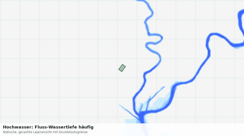 Statische Kartenansicht: Hochwasser: Fluss-Wassertiefe häufig