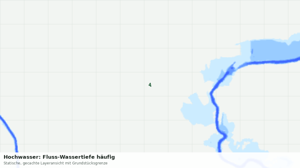 Statische Kartenansicht: Hochwasser: Fluss-Wassertiefe häufig