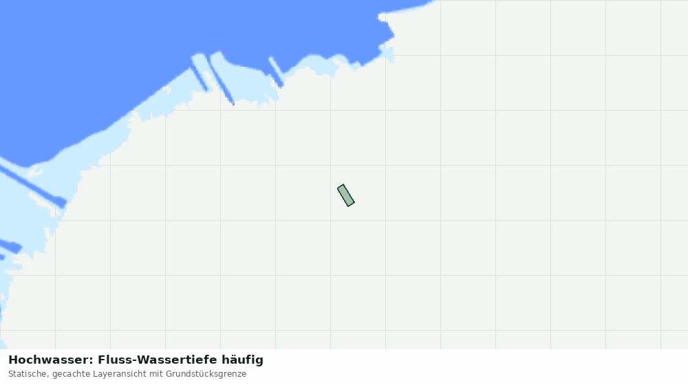 Statische Kartenansicht: Hochwasser: Fluss-Wassertiefe häufig