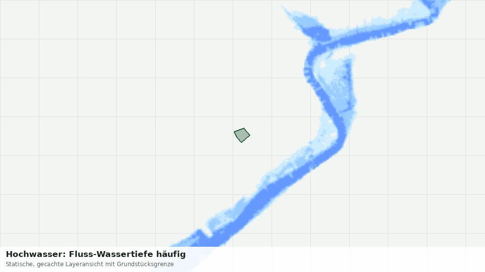 Statische Kartenansicht: Hochwasser: Fluss-Wassertiefe häufig