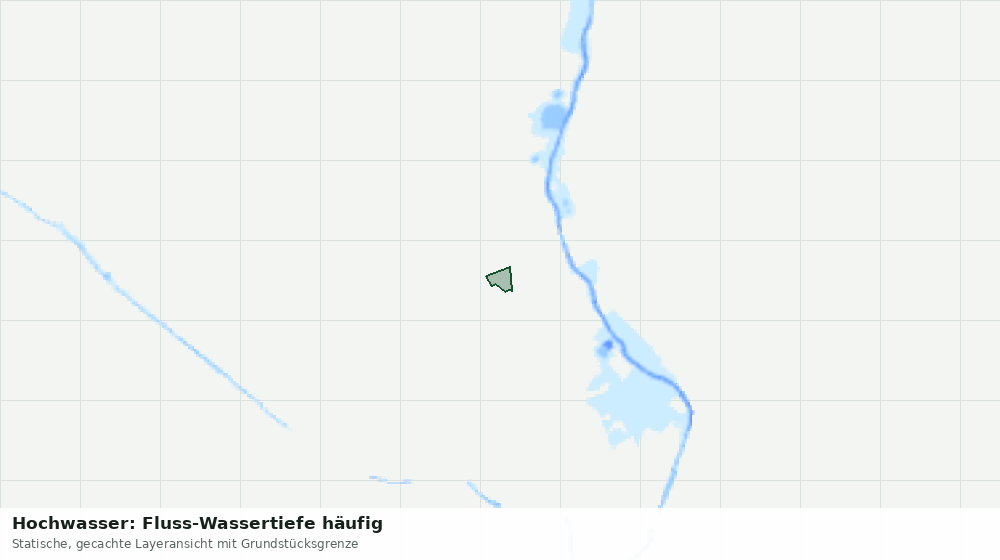 Statische Kartenansicht: Hochwasser: Fluss-Wassertiefe häufig