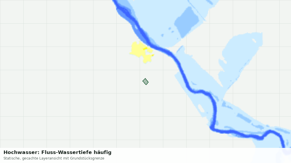 Statische Kartenansicht: Hochwasser: Fluss-Wassertiefe häufig