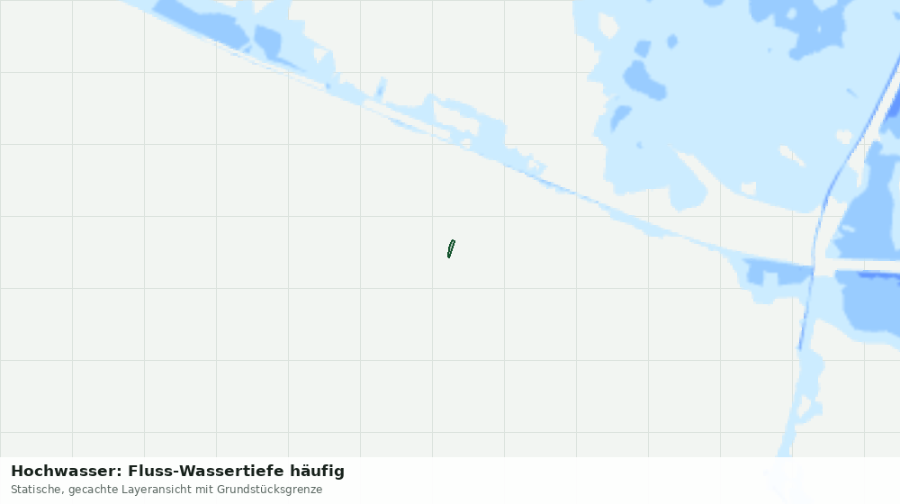 Statische Kartenansicht: Hochwasser: Fluss-Wassertiefe häufig