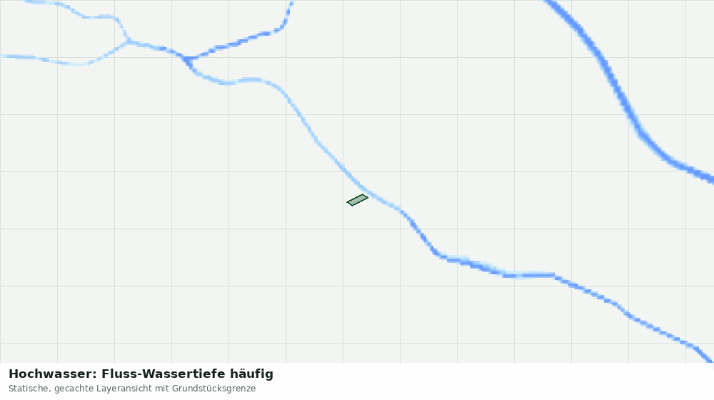 Statische Kartenansicht: Hochwasser: Fluss-Wassertiefe häufig