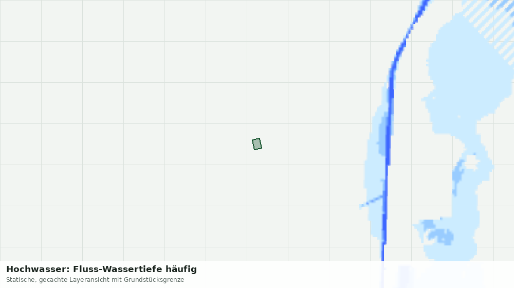 Statische Kartenansicht: Hochwasser: Fluss-Wassertiefe häufig