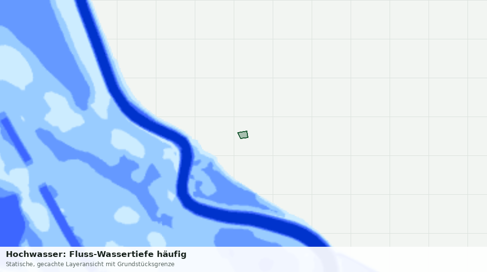 Statische Kartenansicht: Hochwasser: Fluss-Wassertiefe häufig