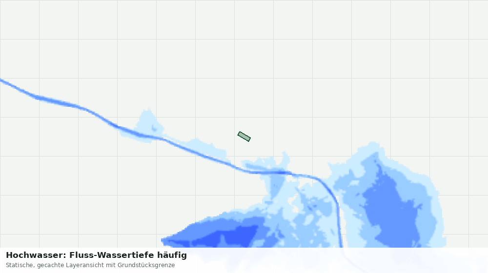Statische Kartenansicht: Hochwasser: Fluss-Wassertiefe häufig