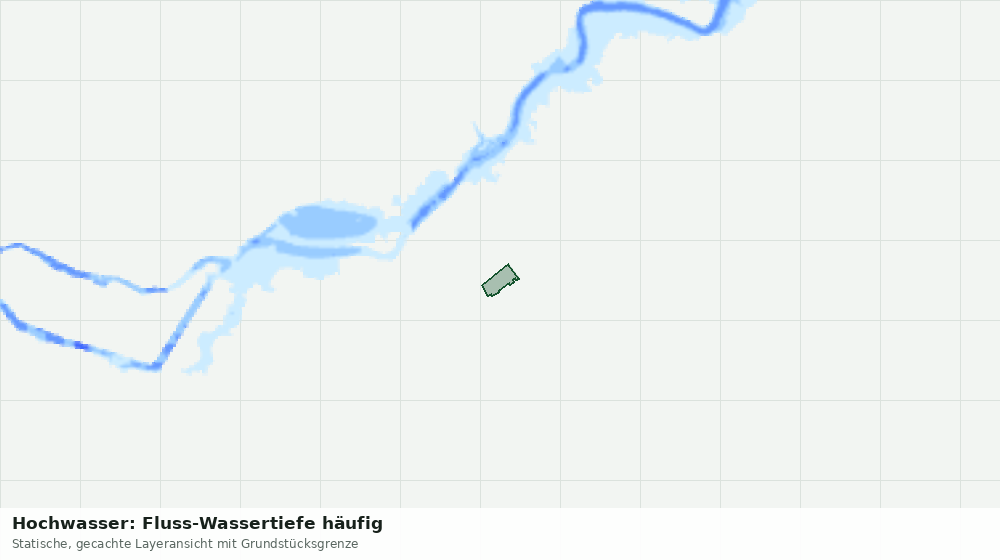 Statische Kartenansicht: Hochwasser: Fluss-Wassertiefe häufig