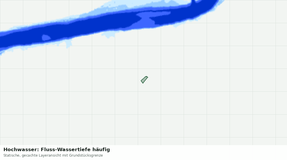 Statische Kartenansicht: Hochwasser: Fluss-Wassertiefe häufig
