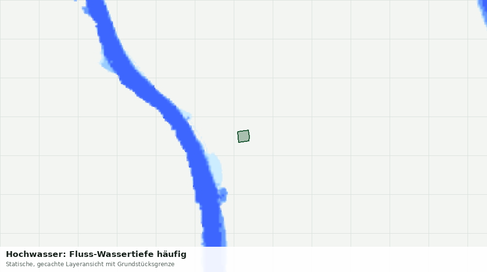 Statische Kartenansicht: Hochwasser: Fluss-Wassertiefe häufig
