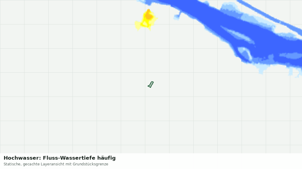 Statische Kartenansicht: Hochwasser: Fluss-Wassertiefe häufig