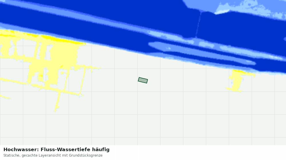 Statische Kartenansicht: Hochwasser: Fluss-Wassertiefe häufig