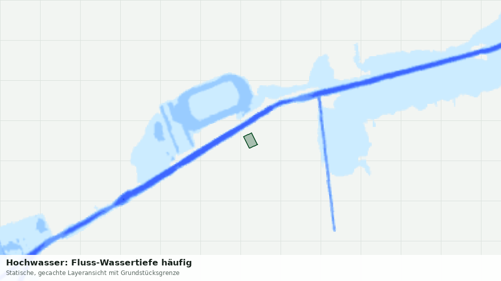 Statische Kartenansicht: Hochwasser: Fluss-Wassertiefe häufig