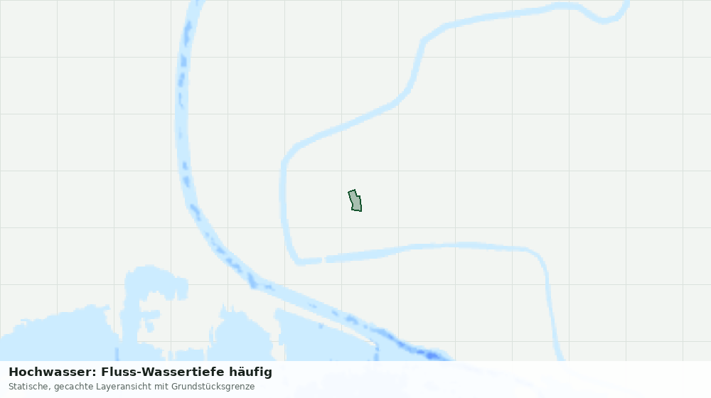 Statische Kartenansicht: Hochwasser: Fluss-Wassertiefe häufig