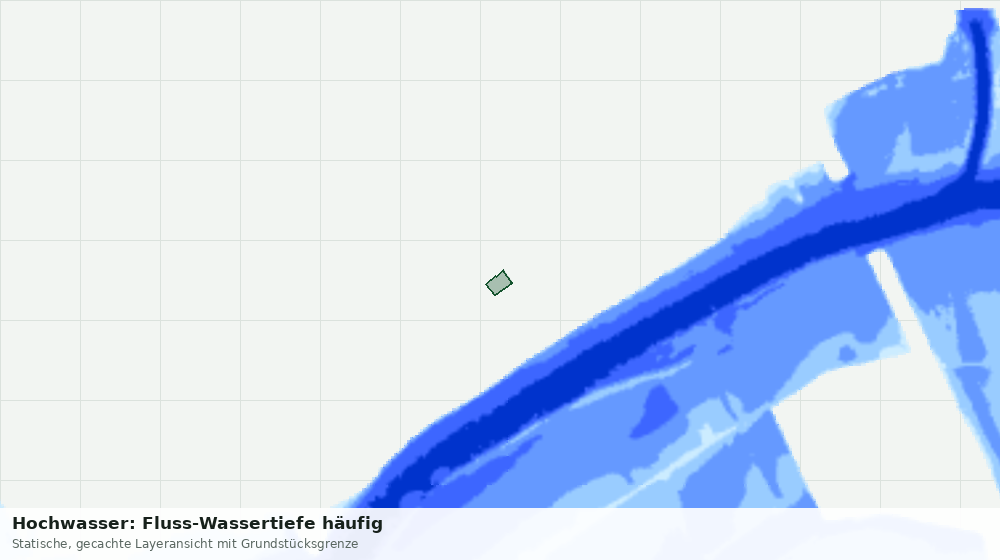 Statische Kartenansicht: Hochwasser: Fluss-Wassertiefe häufig