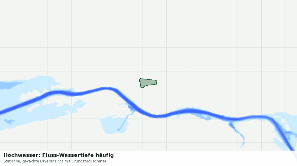 Statische Kartenansicht: Hochwasser: Fluss-Wassertiefe häufig