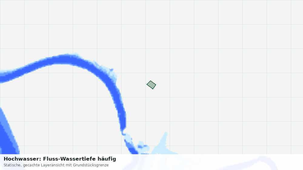 Statische Kartenansicht: Hochwasser: Fluss-Wassertiefe häufig