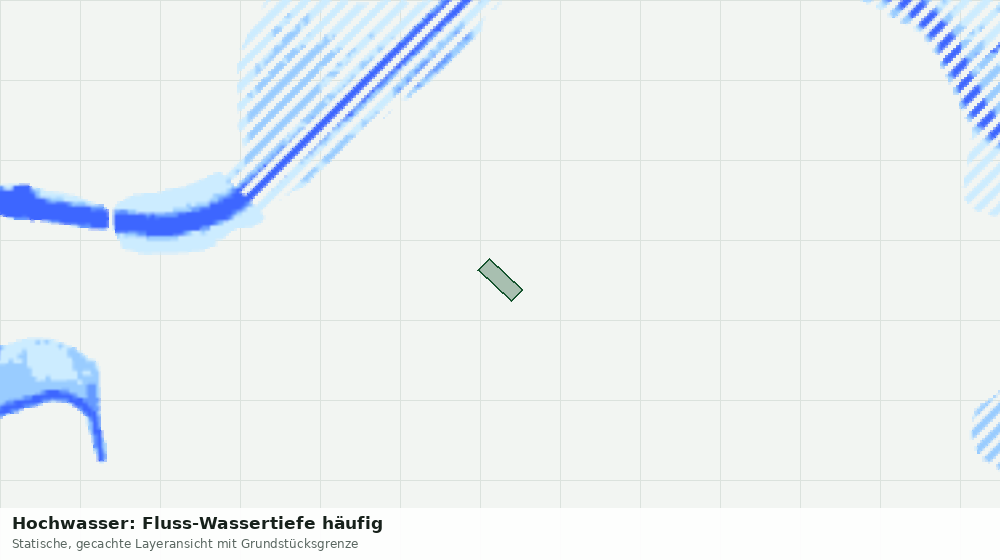 Statische Kartenansicht: Hochwasser: Fluss-Wassertiefe häufig
