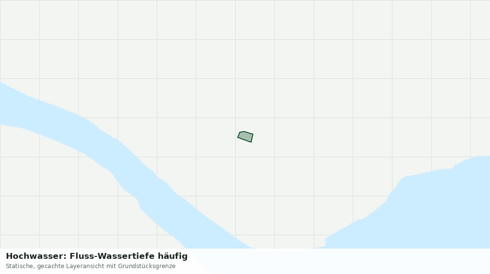 Statische Kartenansicht: Hochwasser: Fluss-Wassertiefe häufig