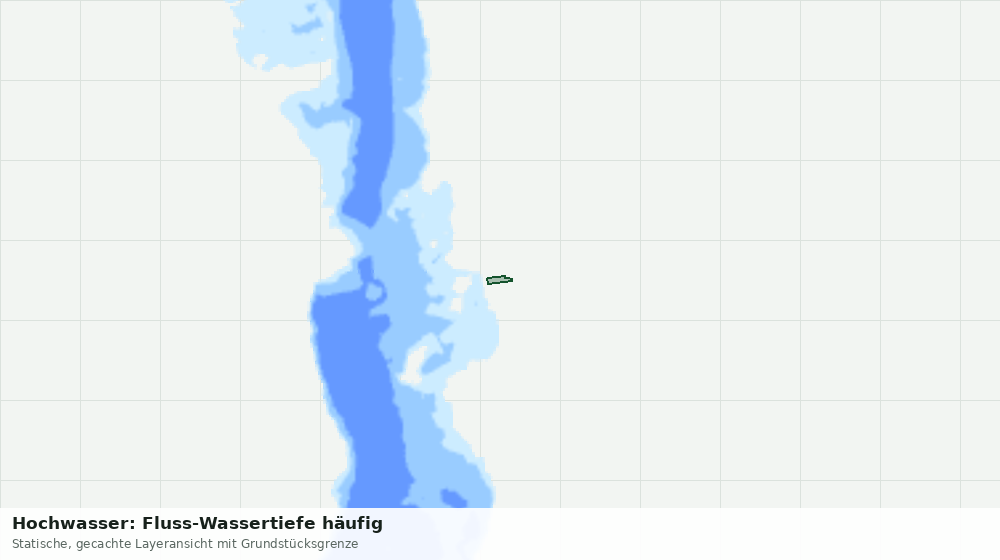 Statische Kartenansicht: Hochwasser: Fluss-Wassertiefe häufig