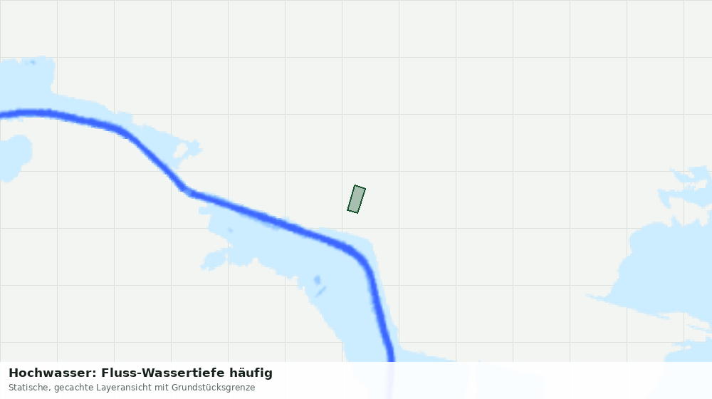 Statische Kartenansicht: Hochwasser: Fluss-Wassertiefe häufig