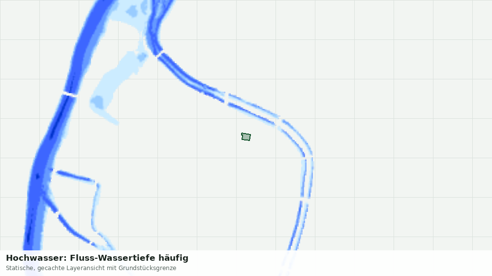 Statische Kartenansicht: Hochwasser: Fluss-Wassertiefe häufig