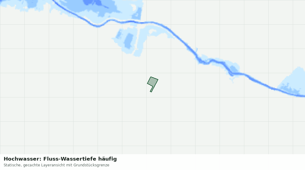 Statische Kartenansicht: Hochwasser: Fluss-Wassertiefe häufig
